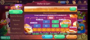 Refer & Earn In Rummy Golds App